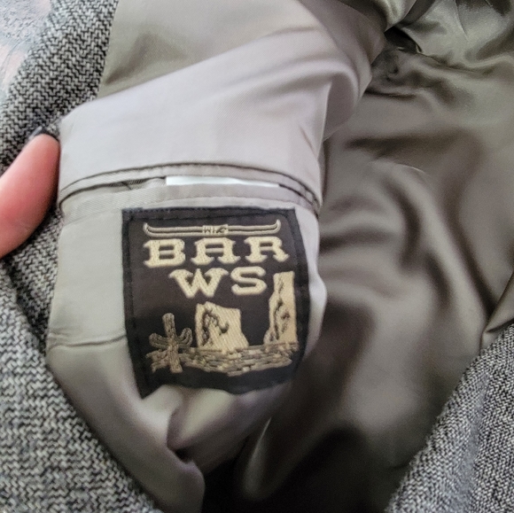 Vintage Bar WS Western Silk Wool Tweed Sport Coat Size 52L USA Made - Picture 8 of 16